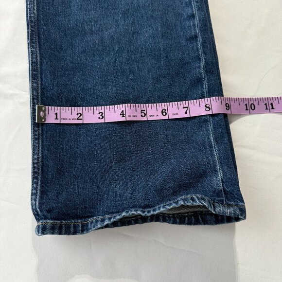 Gap 90s Loose Mid Rise Dark Indigo Size 12L Straight Leg Basic - Picture 11 of 11